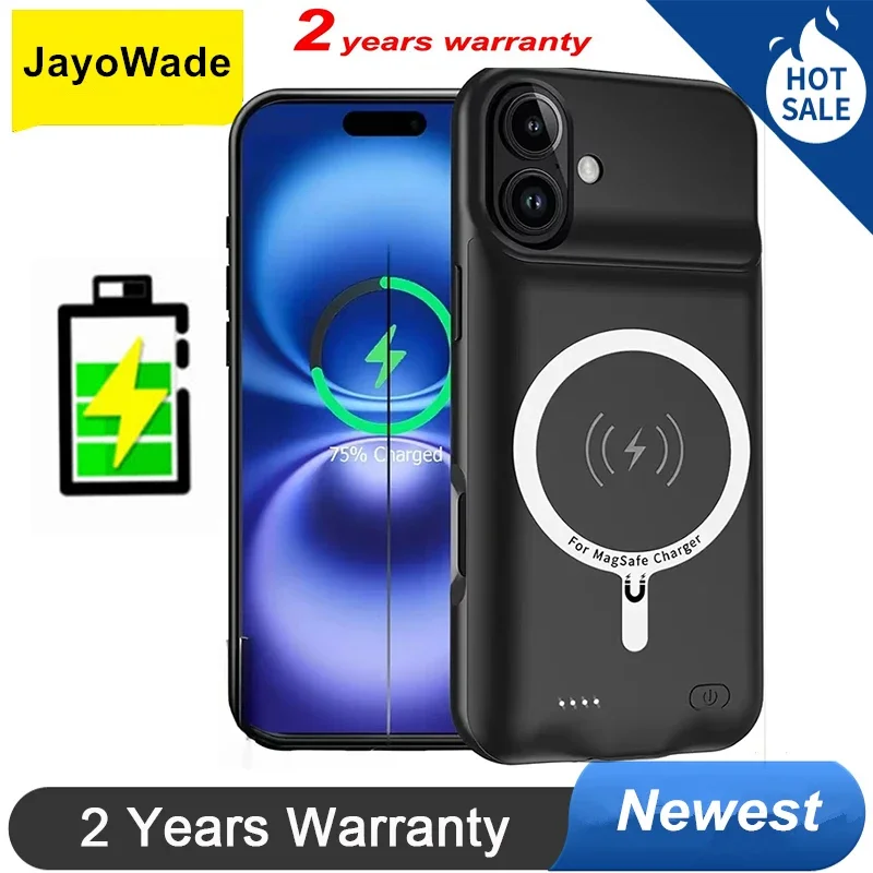 

10000mah for Magsafe Battery Case for IPhone 16 Plus Power Bank Magnetic Wireless Charging Charger Power Case for IPhone 16 Plus