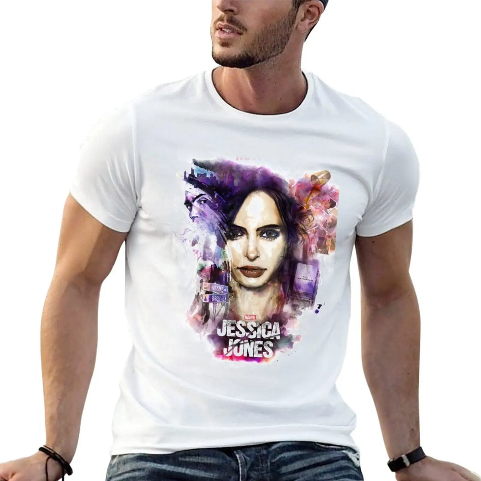 

cover untuk singer jessica tour jones album T-Shirt cotton t shirts man 100% g man t shirts for men T-Shirt