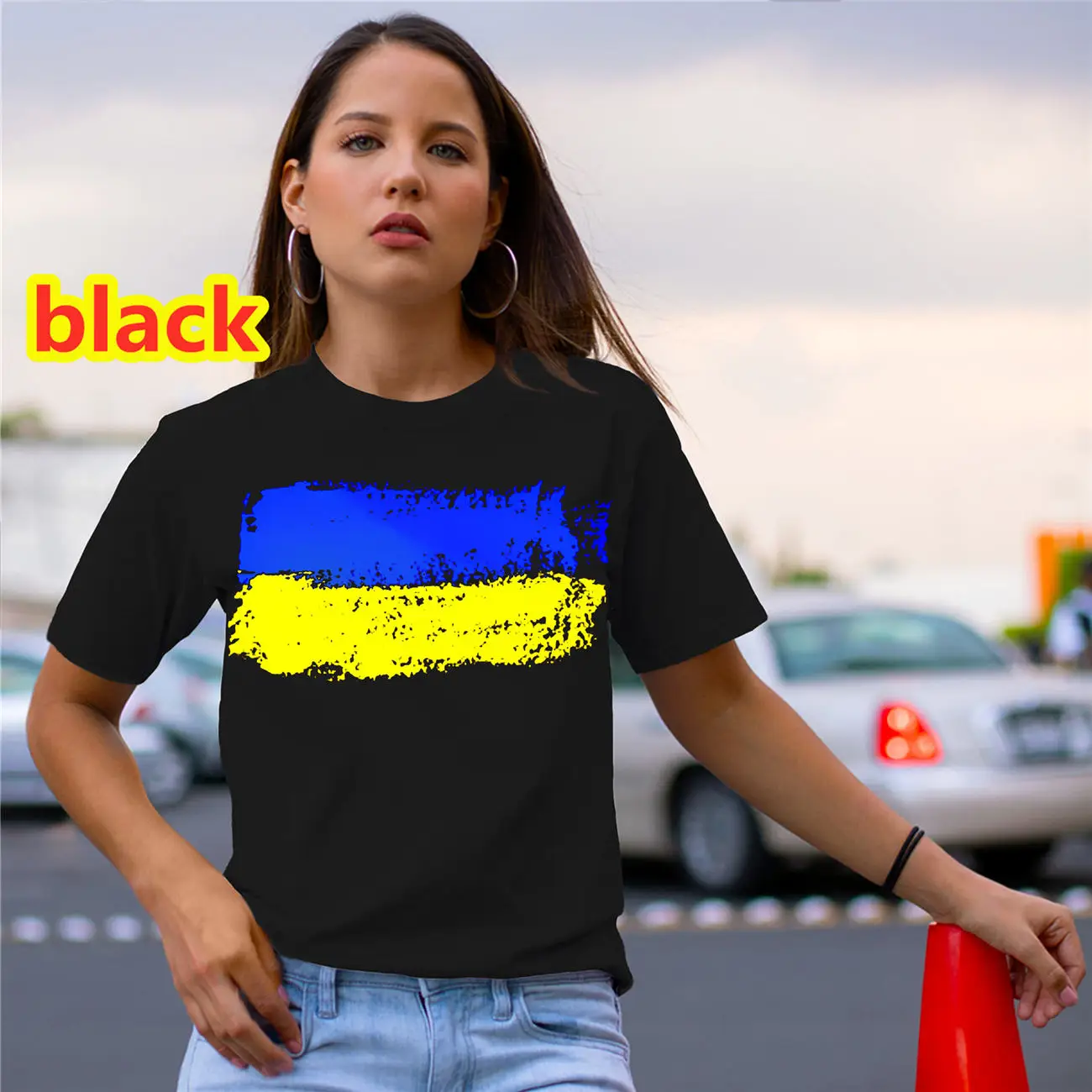 Ukraine Flag Print t-shirts For Women Harajuku summer T Shirt New Fashion Tops Plus Size Women's Casual Shirt Women Clothin