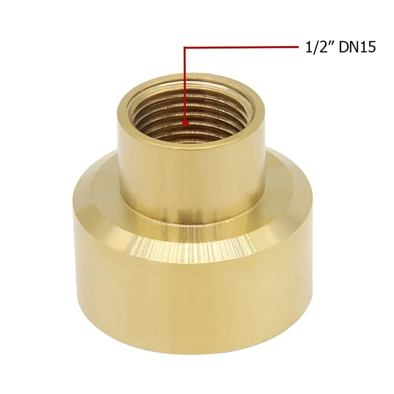 ABLU-1 Piece Brass Fountain Nozzle 1/2Inch DN15 Pond Column Water Sprinkle Head Gold For Garden Pond Amusement Park
