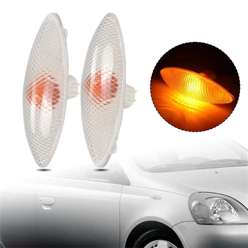 Left Right Corner Lamp As Picture Shows Side Indicator Repeater Clear Lens Cover High Reliability For Vehicle Signal Upgrade