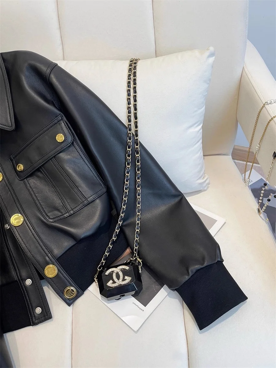 Bla PU レザー Jaet ort アウター レディース ファッション 春秋冬 Sli オートバイ服 ルーズフィット ボタン留め