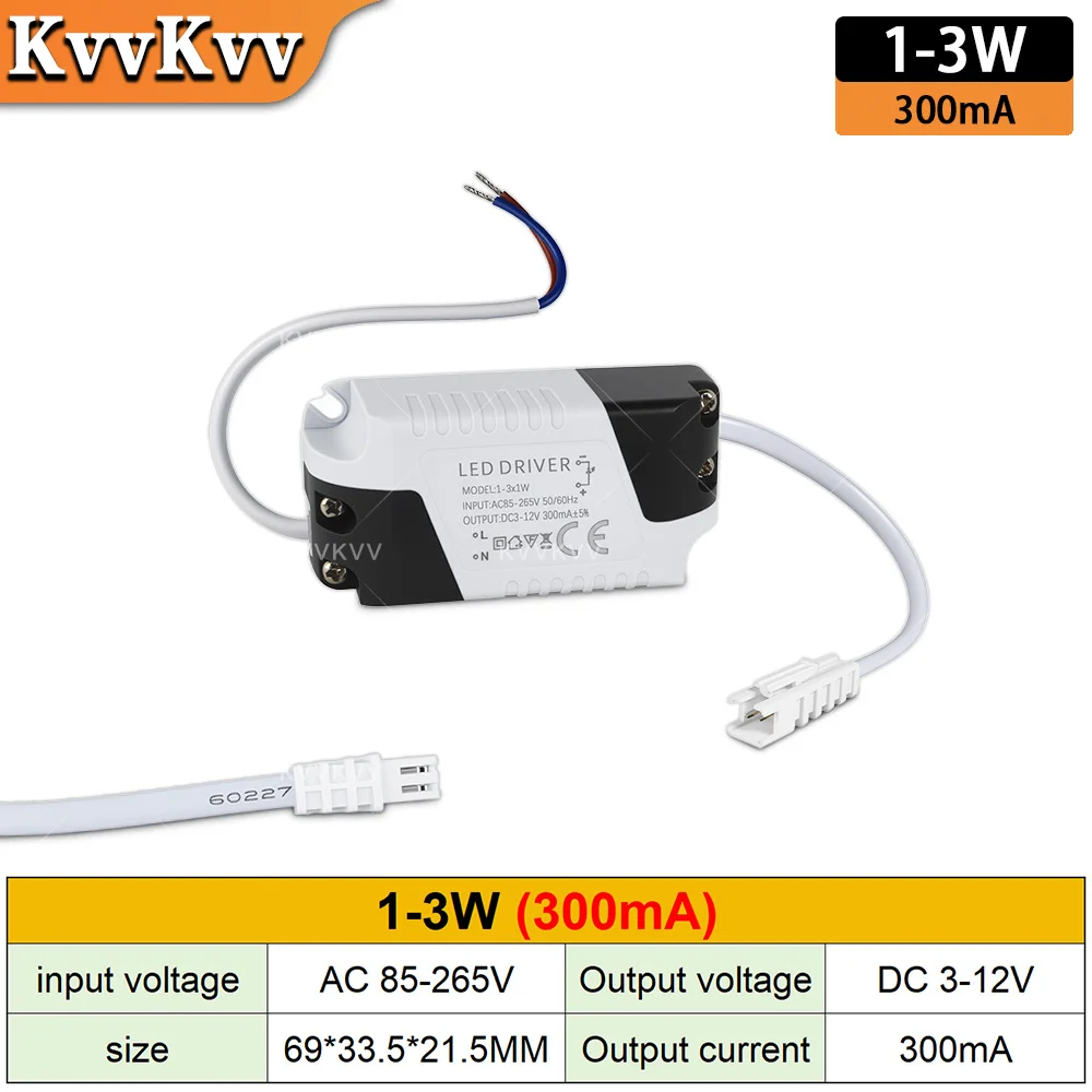 

LED Lighting Driver 1-3W 3-5W 4-7W 8-12W 12-18W 18-25W 25-36W 48W 50W Power Supply Adapter Transformer For Replace Panel Light