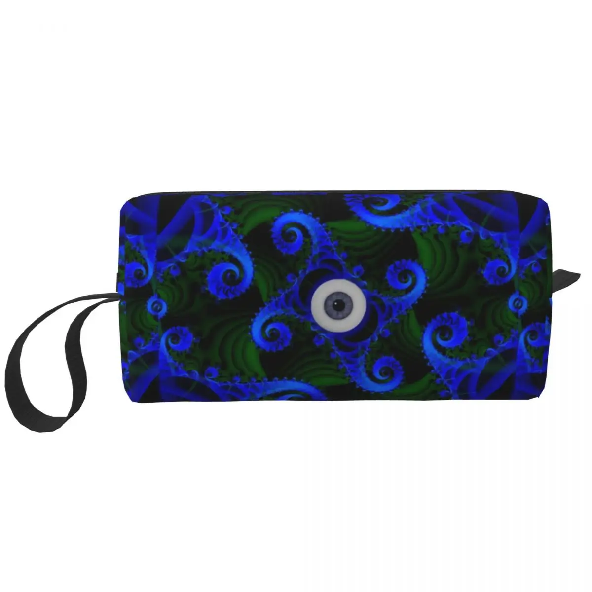 Custom Evil Eye Toiletry Bag Women Cosmetic Makeup Organizer Lady Beauty Storage Bags Dopp Kit Box Case