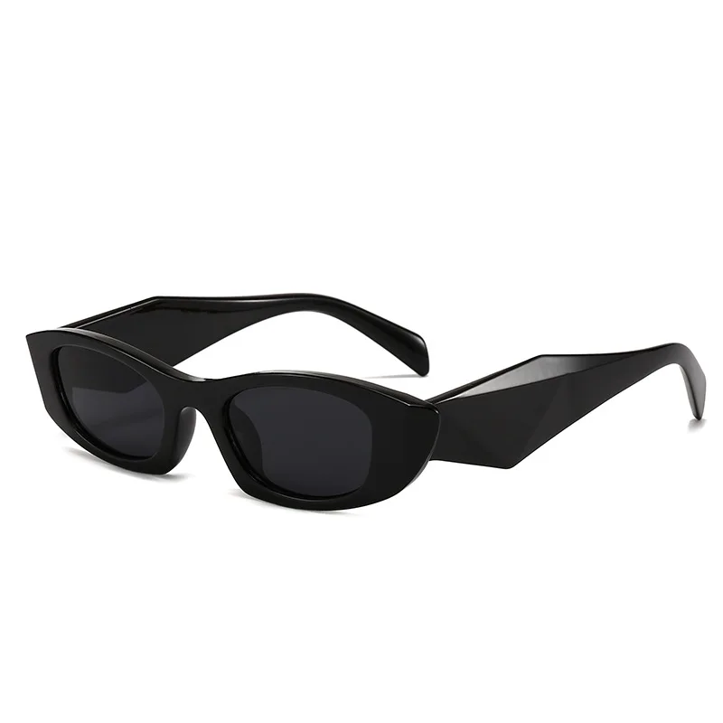 

Fashionable New Retro Cat-Eye Irregular Glasses Frame Wide-Leg Men's and Women's High-End Sunglasses