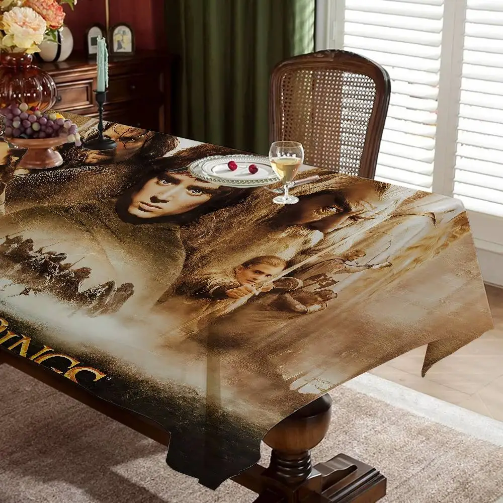 Fantasy The L-Lord Films Of The R-Rings Waterproof And Oil-proof Tablecloth Bedside Decorative Cloth Living Coffee Tablecloth