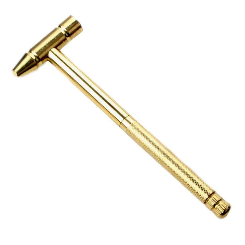 6 in 1 Multifunctional Screwdriver Hammer Mini Small Copper Hammer Household Small Hammer Multifunctional Bronze Hammer
