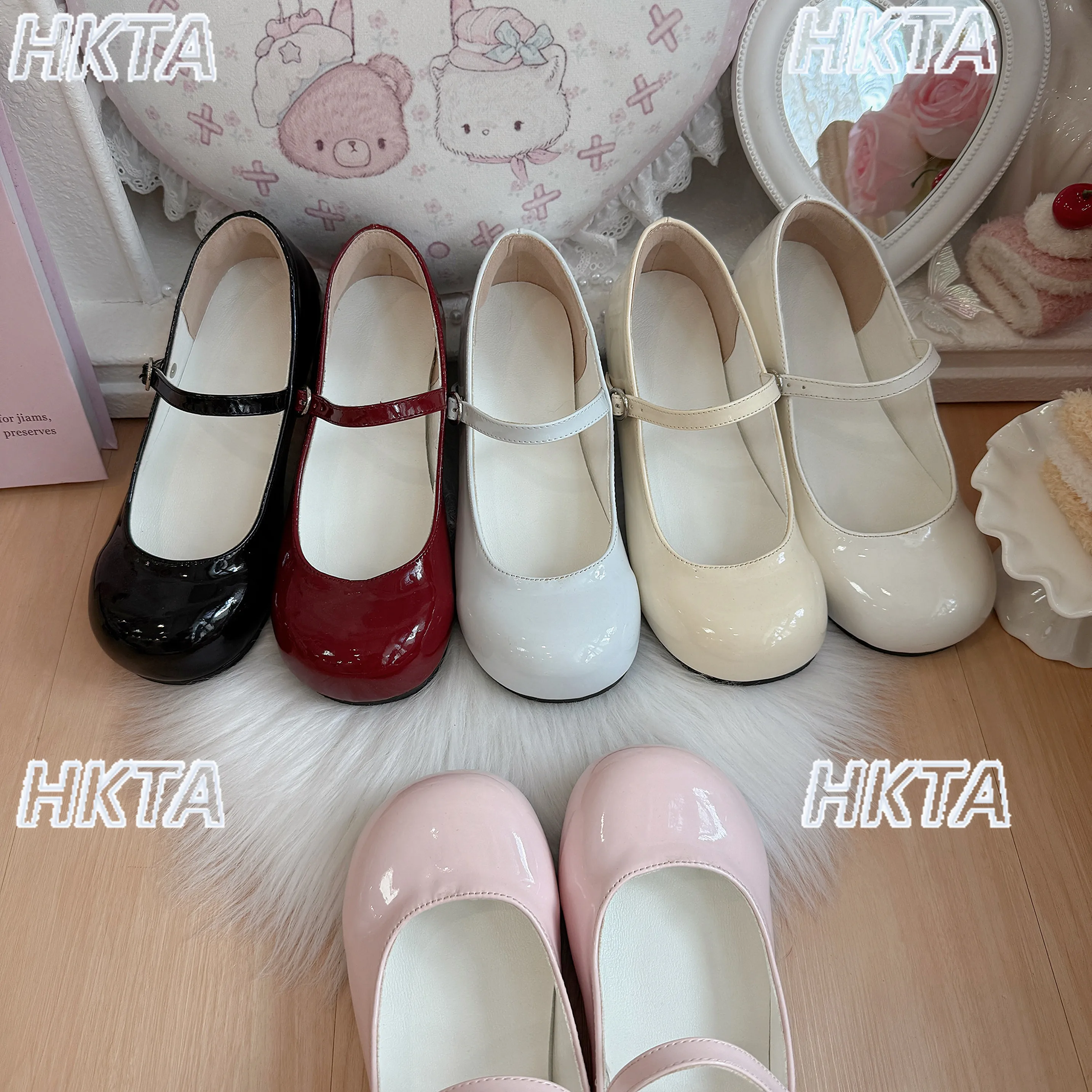 Lolita Schuhe Spitze Quadratischer Absatz - usage example