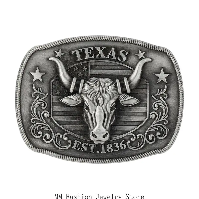 Head Belt Buckle Metal Belt Clasp for Jeans Jackets and Stage Outfits, Statement Accessory for Daily Wear D0UB