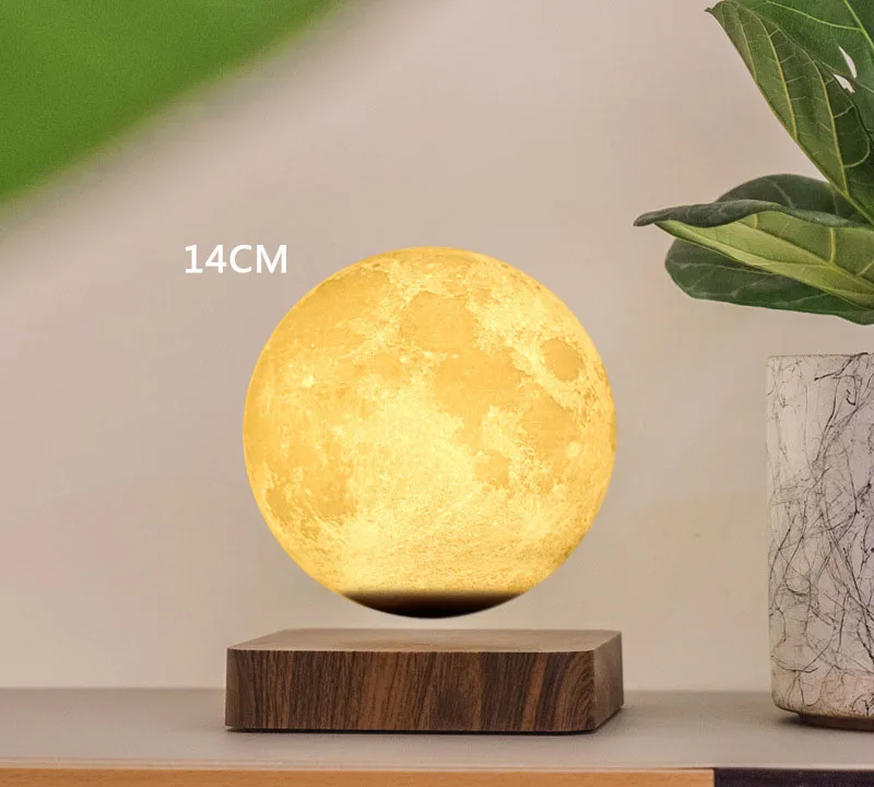 Imagem -04 - Imprimindo a Lâmpada Magnética da Levitação Decoração Home Lua Saturno Júpiter 14cm18cm 68 3d