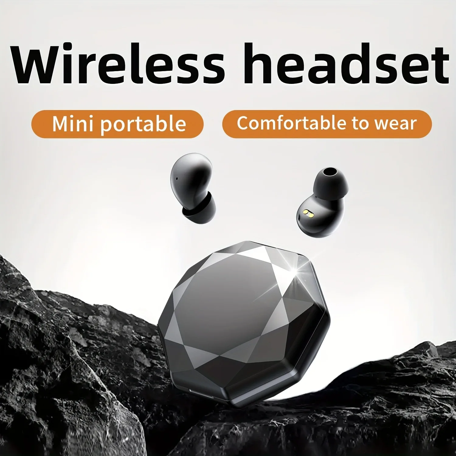 

TWS sleep earbuds, BT 5.4, HiFi, mini , diamond-patterned finish, ENC dual-mic noise cancellation, in-ear design, sleep type.