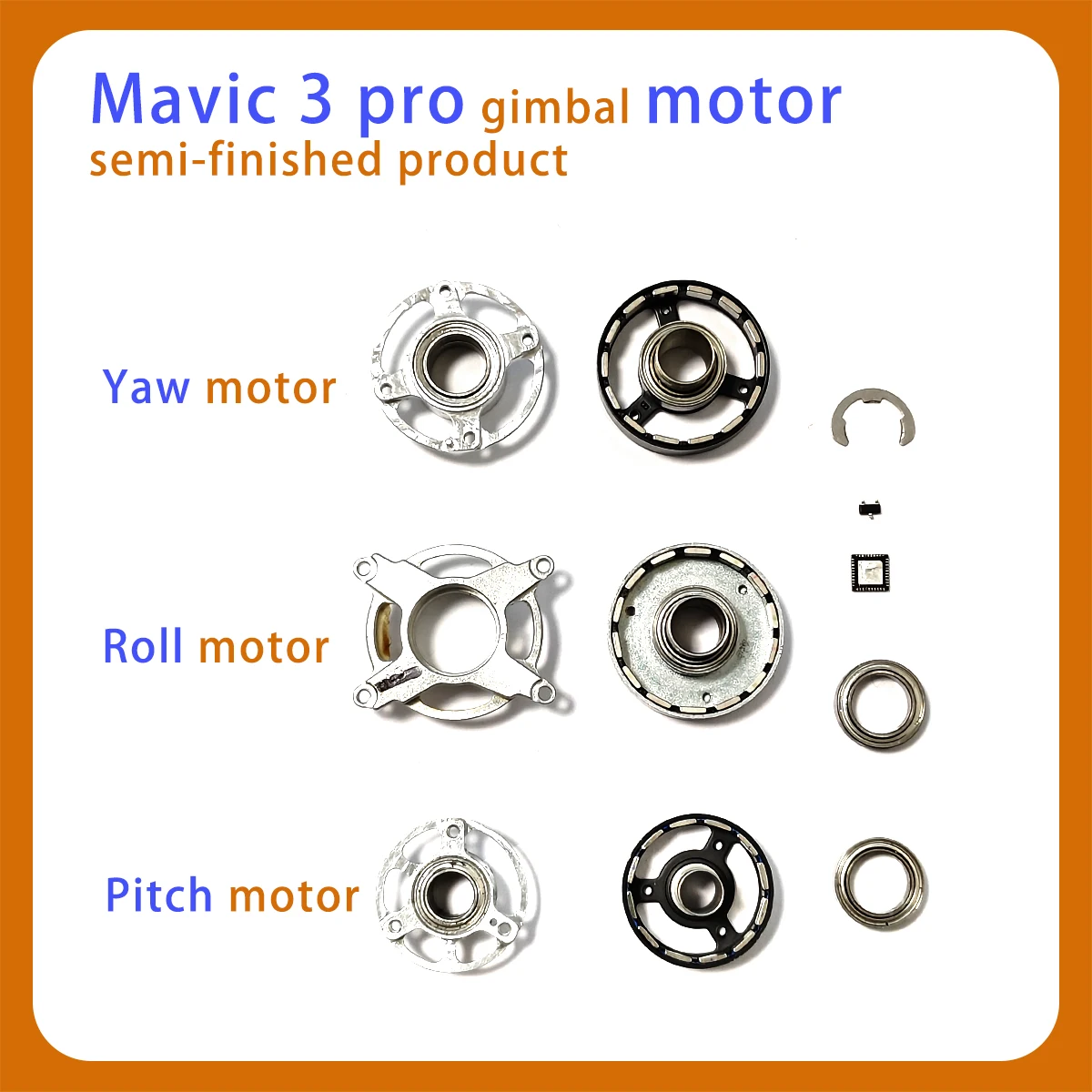 Mavic 3pro gimbal yaw motor motherboard magnetic ring coil bearing base Mp6536 chip ypr suitable for Mavic 3 series