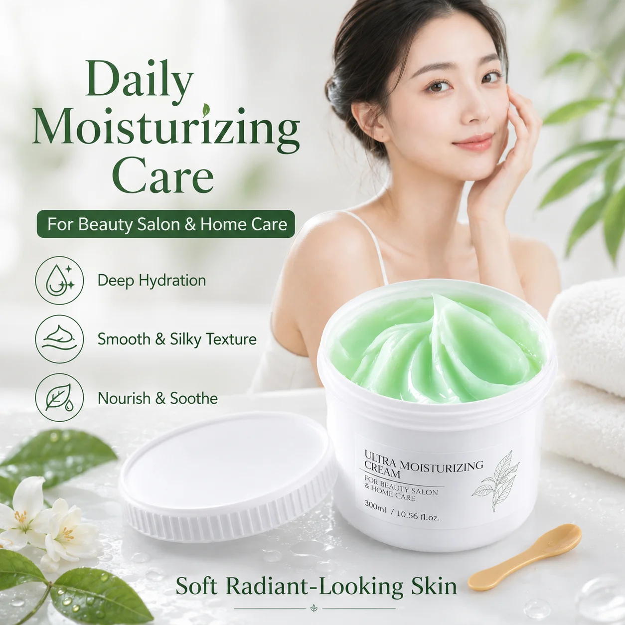 1000g Wholesale Facial Moisturizing Cream Anti Wrinkle Rejuvenating Long Lasting Water Lock Nourishing Skin OEM Private Label
