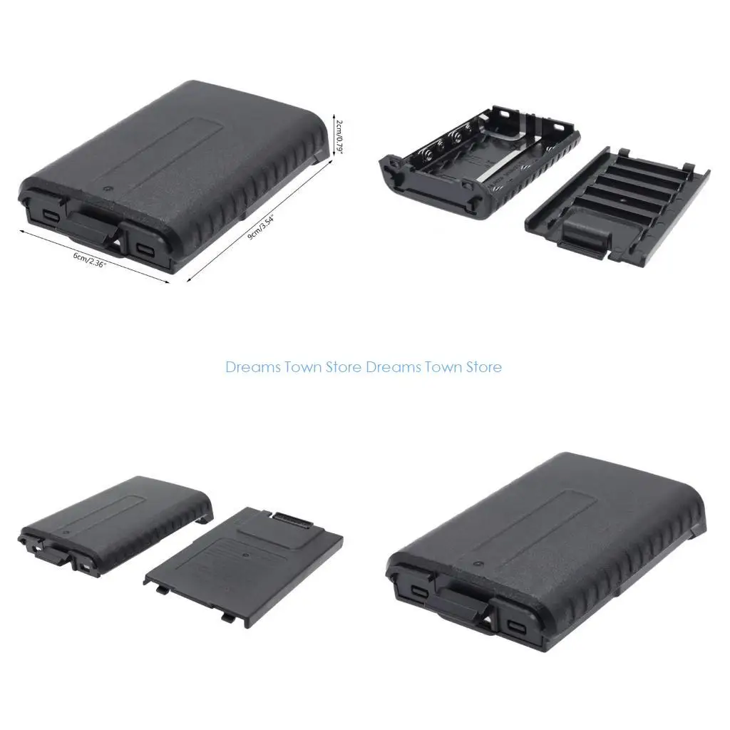 

HX6A Батарейный чехол для рации UV5R Extended, комплект корпусов 6xAAA, черный