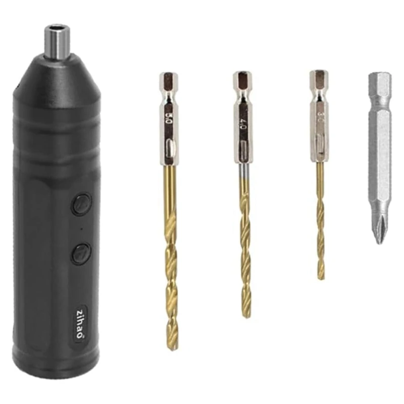 

AA46 Cordless Electric Screwdriver USB C Rechargeable Mini Drill Power Tools Set