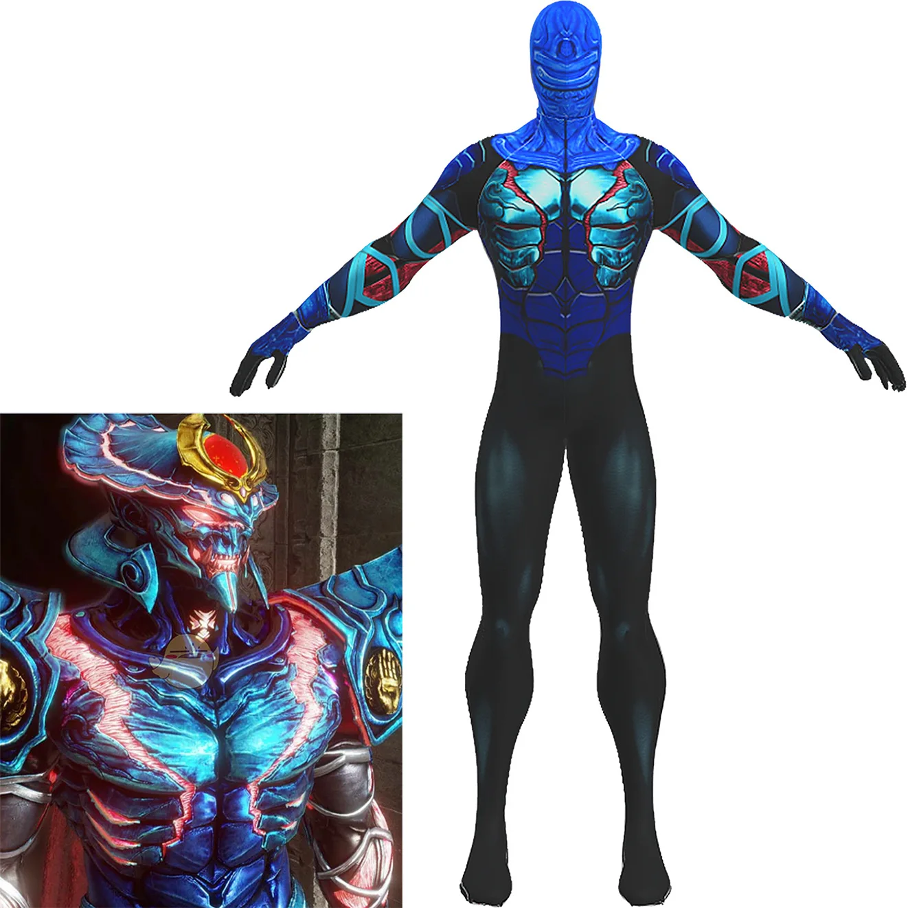 

Костюм-комбинезон TEKKEN 8 YOSHIMITSU для косплея, костюм игрового персонажа на Хэллоуин, одежда для выступлений для взрослых и детей