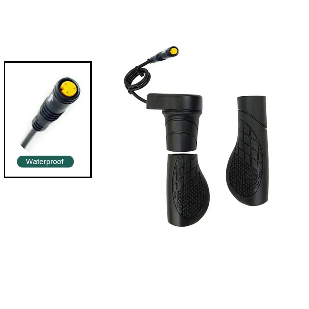 

Soverup 12-72V E-Bike 76X Half Twisting Grip Throttle Left 3 Pin Waterproof Plug Connector For Bafang BBS01 BBS02/BBSHD Electric