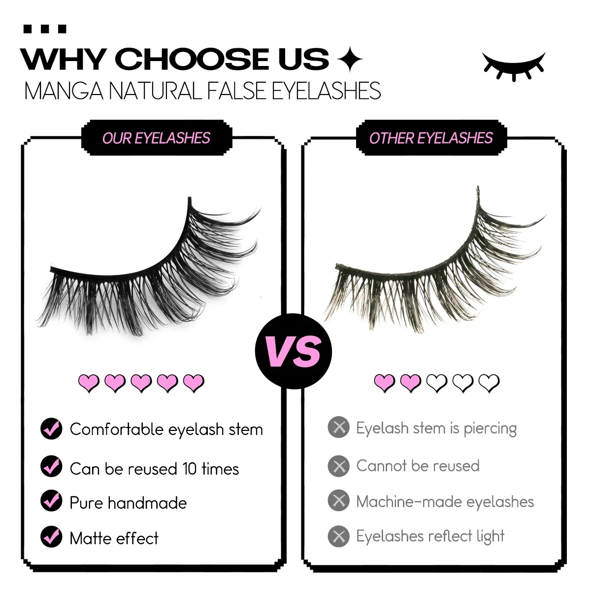 Veltrinay Ciglia per gatti Visone 3D Soffici volumi sottili Fascia flessibile leggera riutilizzabile Aspetto naturale Ciglia finte Trucco