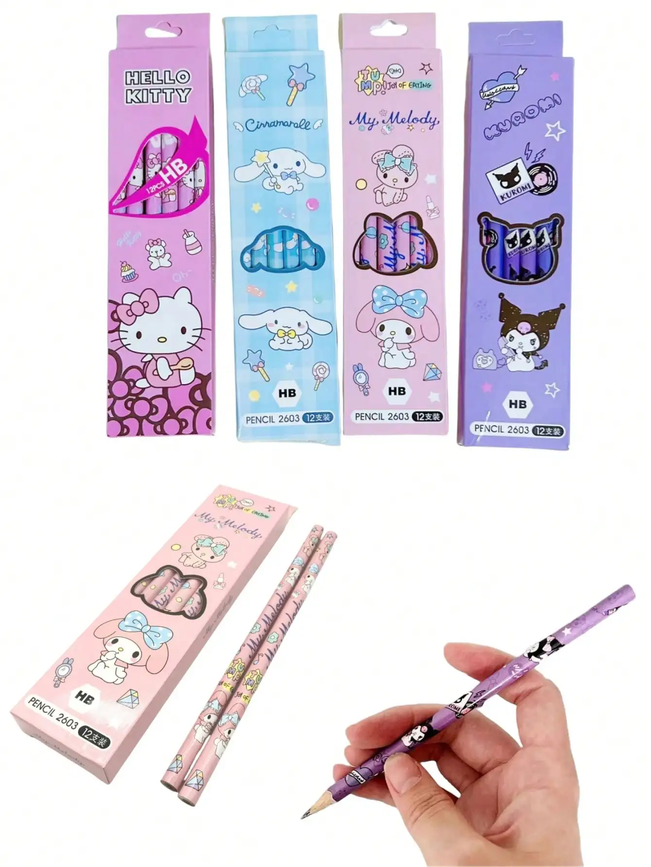 12Pcs/Box Pencil Me… - image