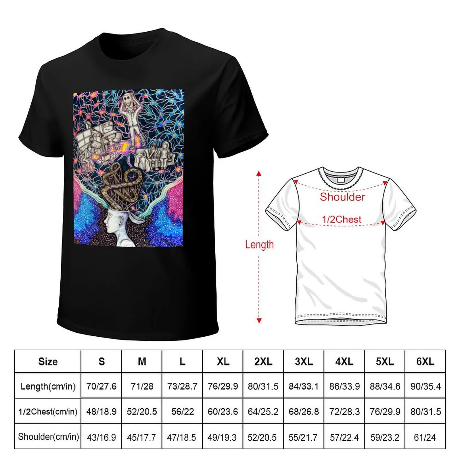 Synapses T-Shirt Plus Size Summer Casual T-Shirt