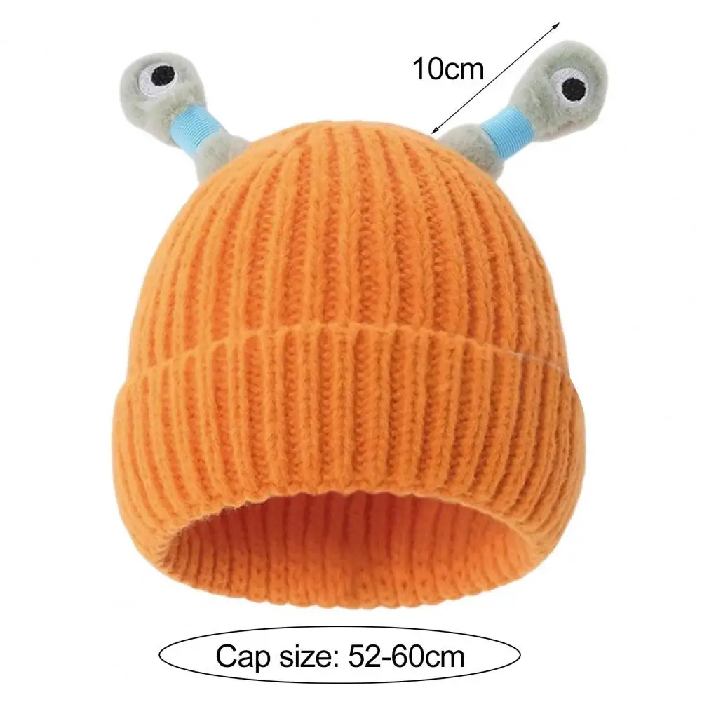 Knitted Tentacle Hat Acrylic Winter Beanie Cozy Woolen Hat with Night Light Antenna Knitted for Children for Skiing for Teens