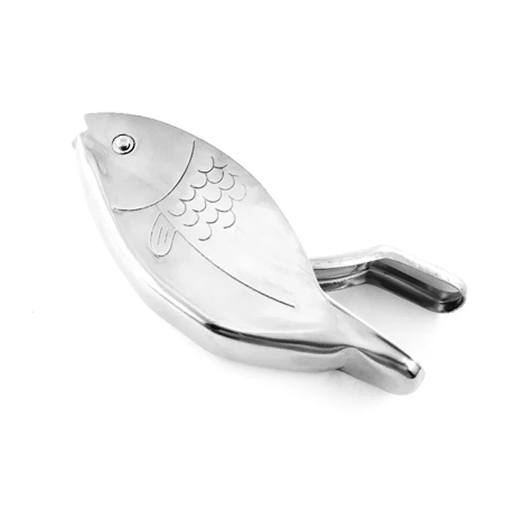 1Pc Stainless Steel Lemon Slice Squeezer Fish Shaped Hand Juicer Citrus Lime Orange Fruit Press Manual Juice Crusher view 5