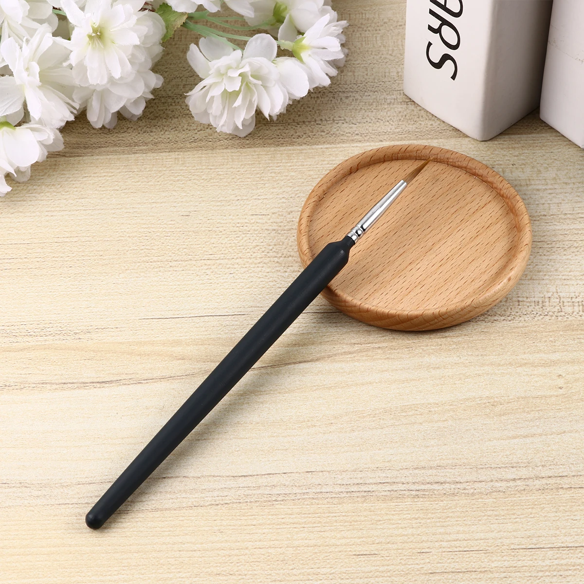 

10 Pcs Oil Brush Set Watercolor Paint Filbert Art Paintbrush Brushes Painting Pen Line Drawing Coating