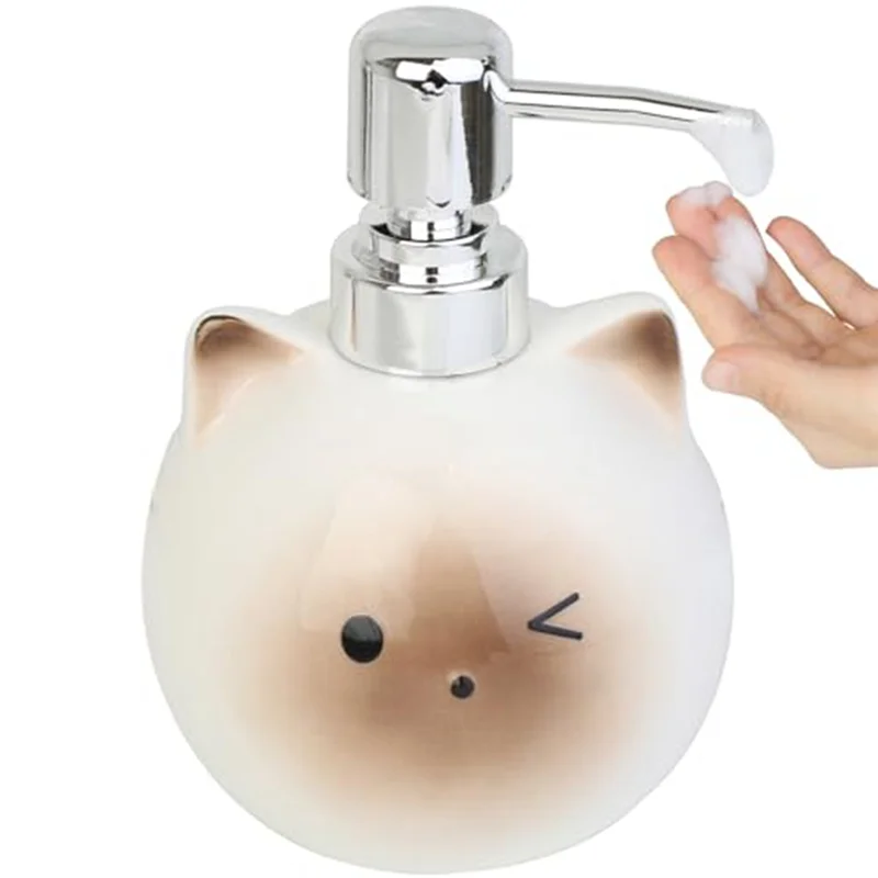 

A82I- Hand Soap Refill Bottle Bathroom Lotion Pump Bottle Cute Shower Gel Lotion Bottle Shampoo Lotion Refill Bottle