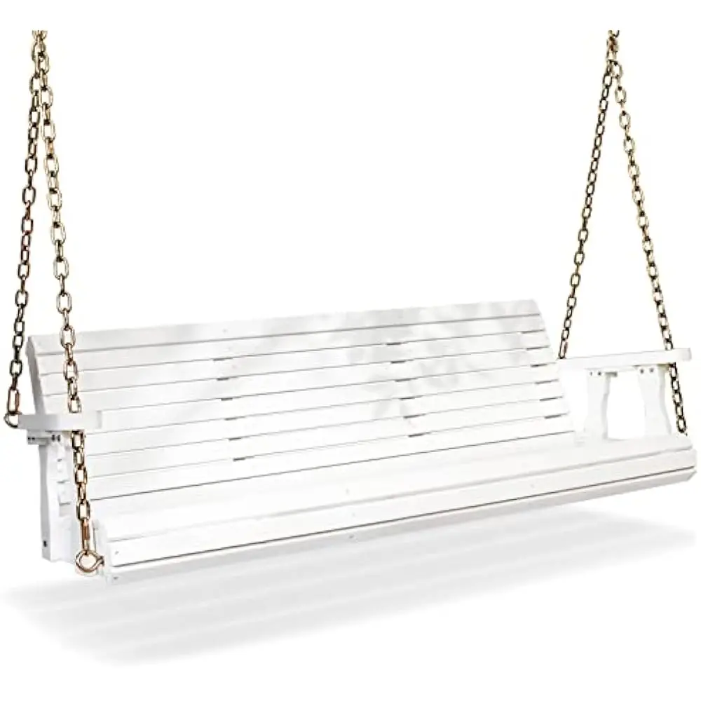 

Patio Swing with Hanging Chains for Courtyard & Garden, Heavy Duty 880 LBS Swings Chair Bench, Wooden Porch Swing