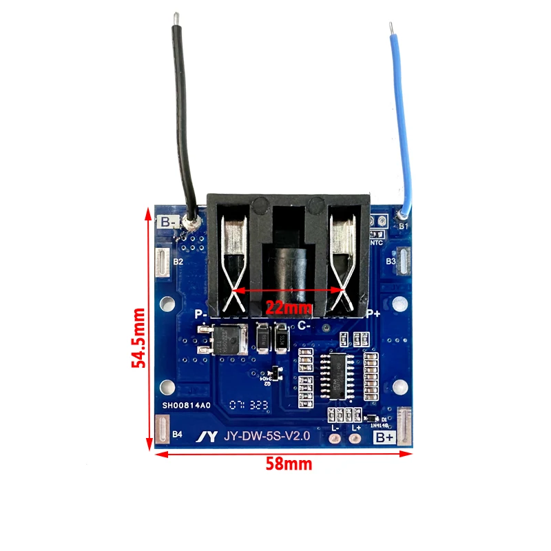 DC 21V  Lithium Battery Protection Board Electric Drill Wrench Angle Grinder Protection Board BMS battery packs 1MOS And 2MOS