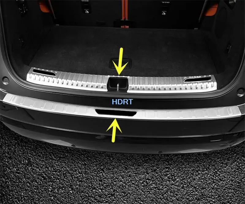 

Car Rear Guard Trim Frame Sticker Trunk Bumper Plate Tail Gate Cover Protector For Leading ideal LiXiang L9 2022 + Accessories