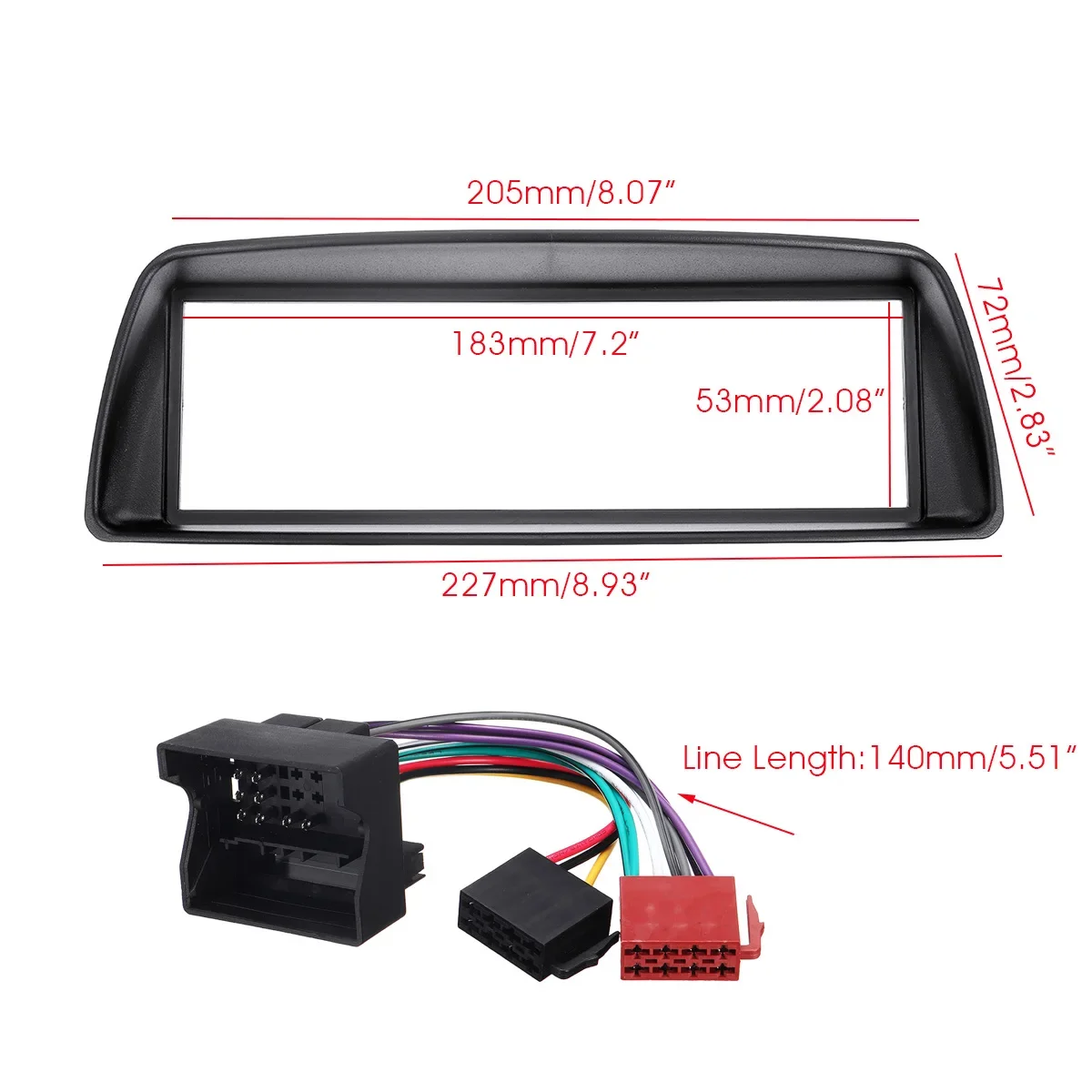For Citroen C1 for Peugeot 107 Car Stereo Radio Fascia Panel Plate Frame CD Panel Dashboard Audio Frame - view 4