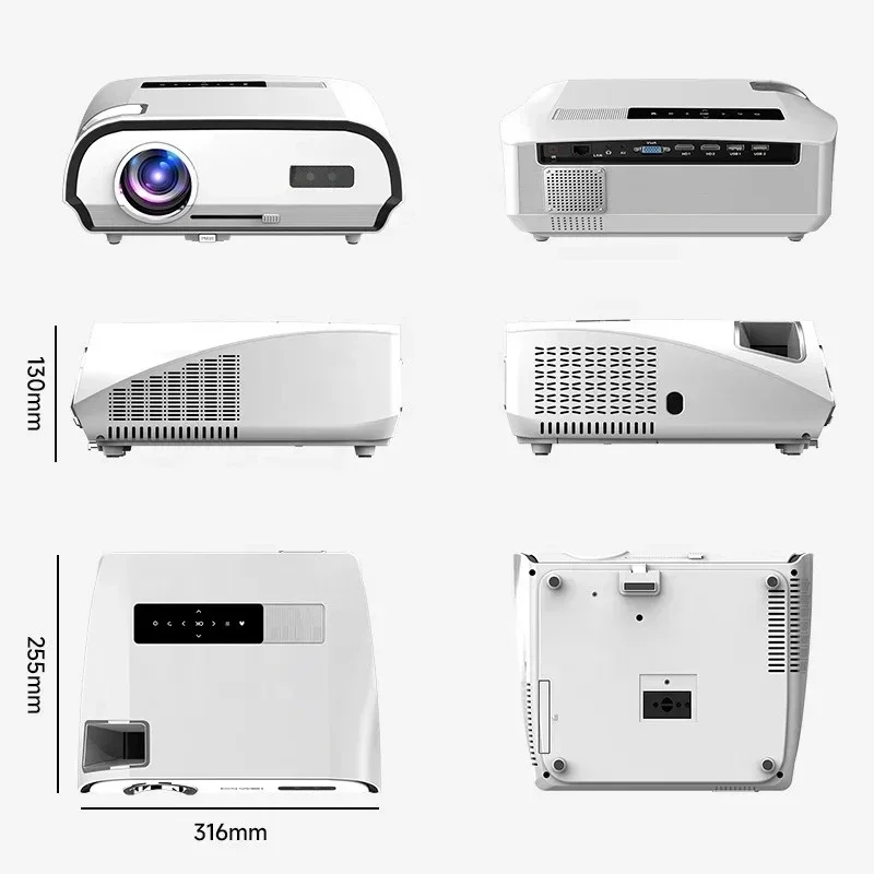 Wholesales Video Projector Lumens Support 4K Projector HD Home Theater Movie Proyector