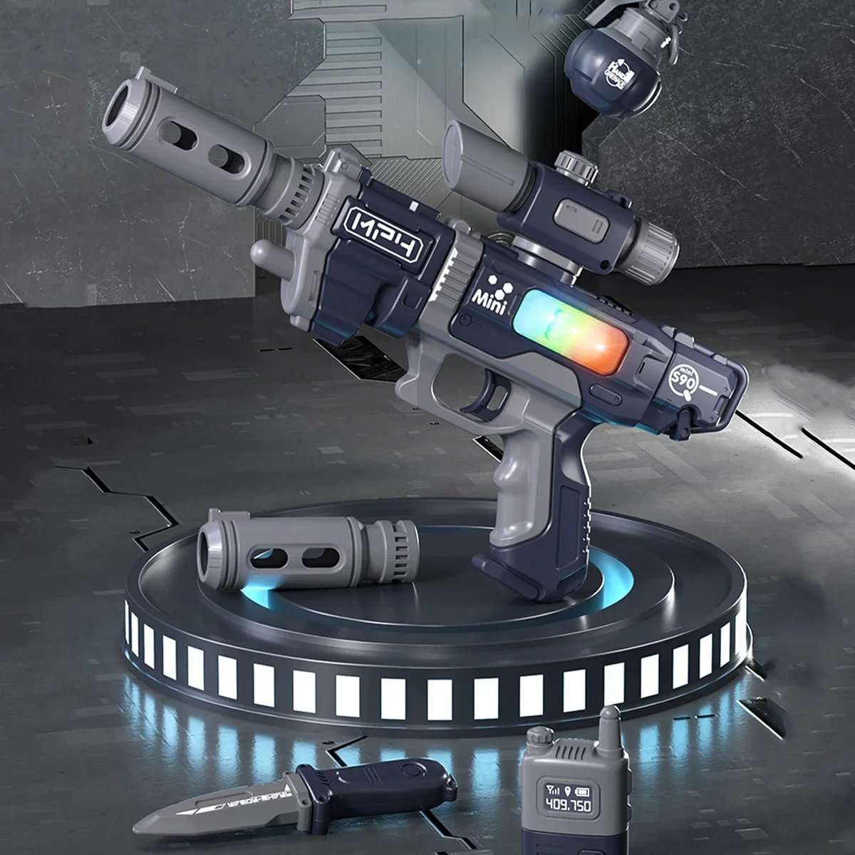 Interchangeable Parts Transformable Toy Gun Set Kids Educational Combined Building Toy with Multiple Accessories