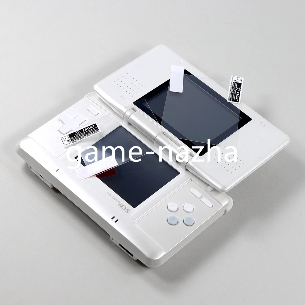 60sets Full Cover LCD Screen Protective PET Film For NDS High Quality Top Tempered Glass Bottom Clear Protective Film For NDS