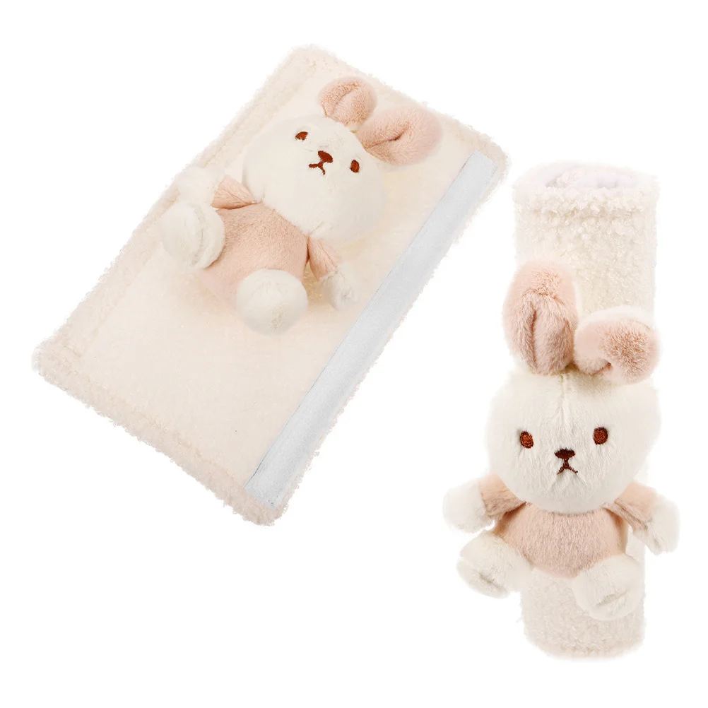 قطعتان من واقي الكتف الناعم المريح، تصميم كرتوني لطيف لغطاء أمان القيادة #2