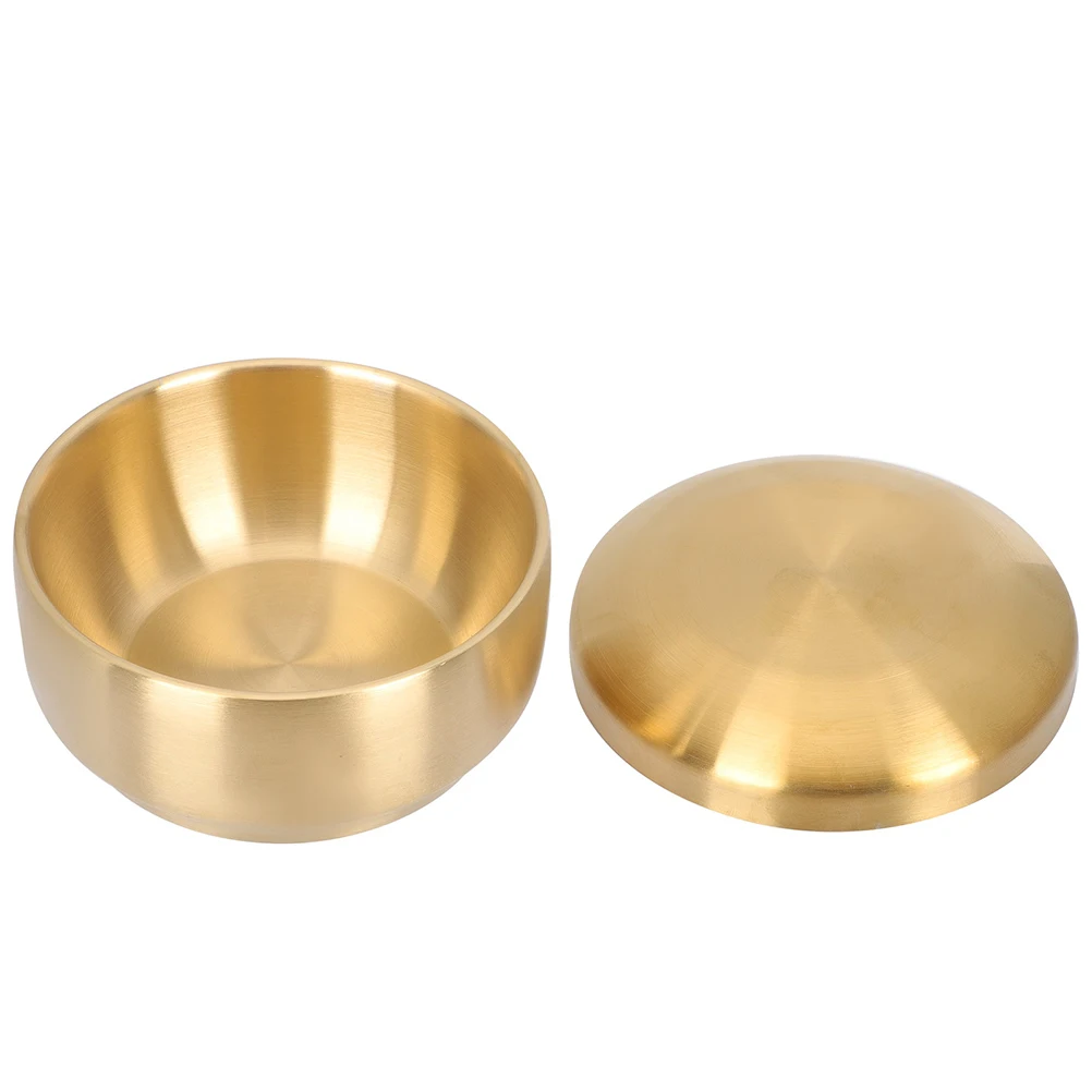 

Stainless Steel Soup Bowl Lid Thickened Instant Food Dipping Cubilose Rice Kitchen Supplies Heat Resistant Sturdy