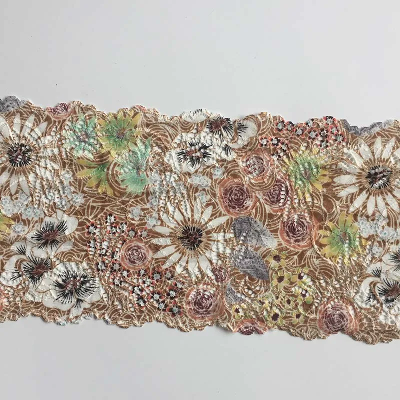 2Meters Flower Stretch Elastic Lace Trims for Lingerie Bra Dress Sewing Underwear Fabric High Quality