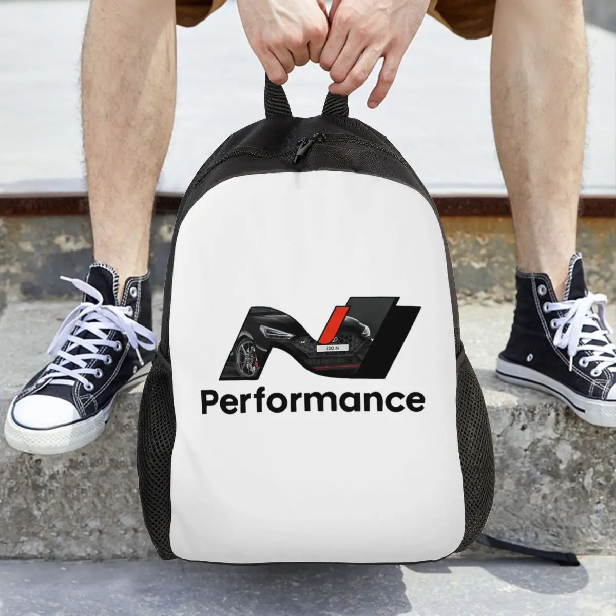 

N Performance Logo Backpack Daypack Large Capacity Boys Girls BookBag School Bag Shoulder Bags for Men Women