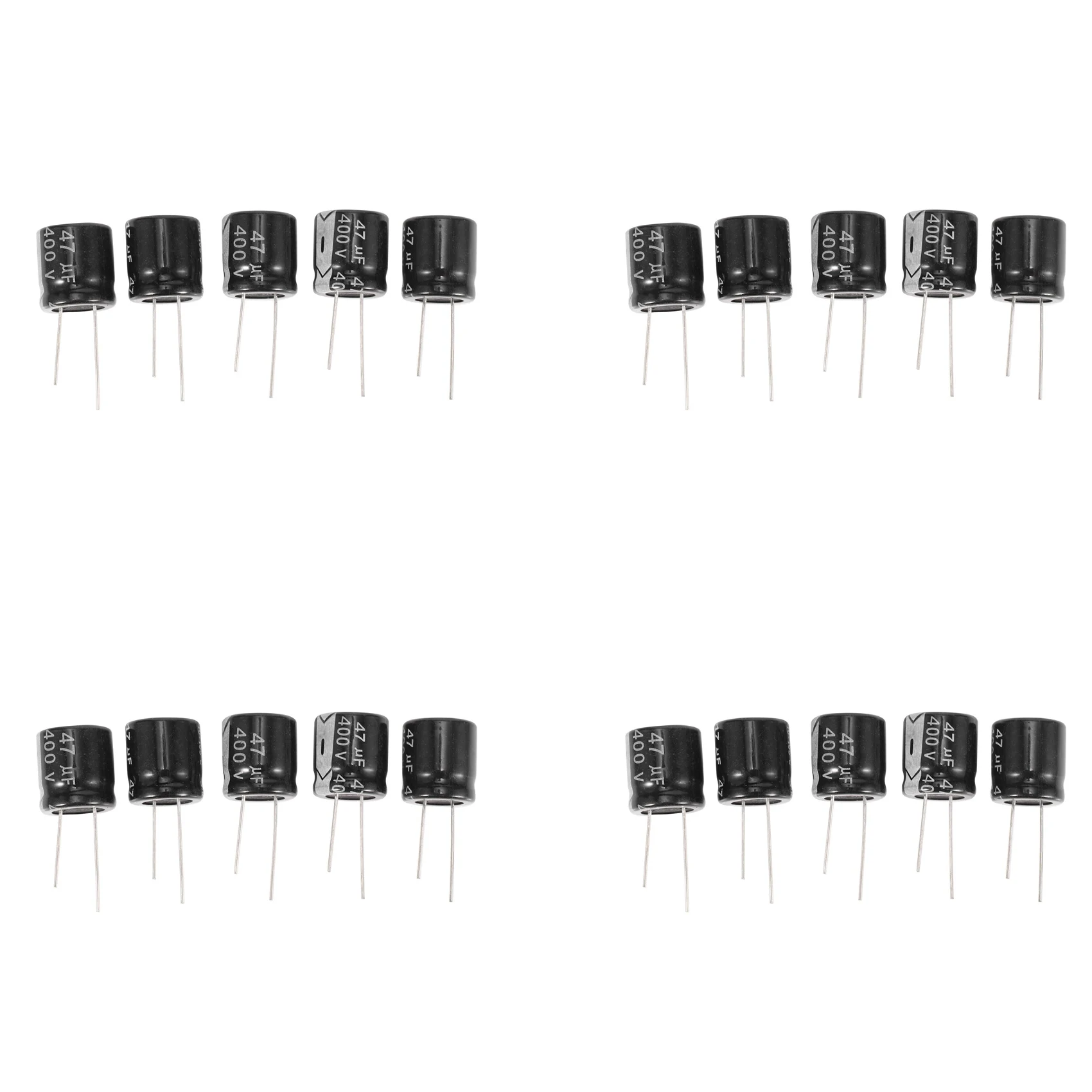 A93Z 20 Pcs 400V 47UF 18 X 20Mm Aluminum Electrolytic Capacitor