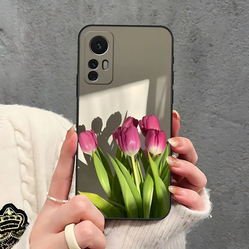 Tulips Flower Spring Phone Case For Redmi 8 9 9A 7A 10 8A 10A Note 11 10S 7 11S Plus POCO X3 Pro NFC Design Back Cover