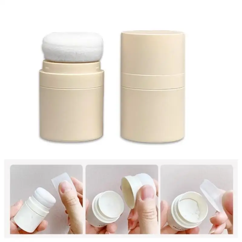 Caja de polvo suelta vacía de 10ml con soplo de polvo, Mini estuche de polvo cosmético recargable DIY, contenedor de tarro de polvo acabado de colorete, 1 ud.