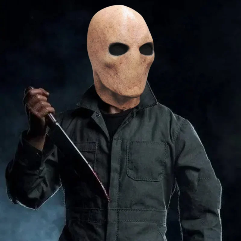 Halloween gesichtslose Mann Maske Teufel Voll gesicht Latex beängstigende Kopf bedeckung für Männer gruselige Horror Karneval Cosplay Kostüme für Erwachsene – Detail 7