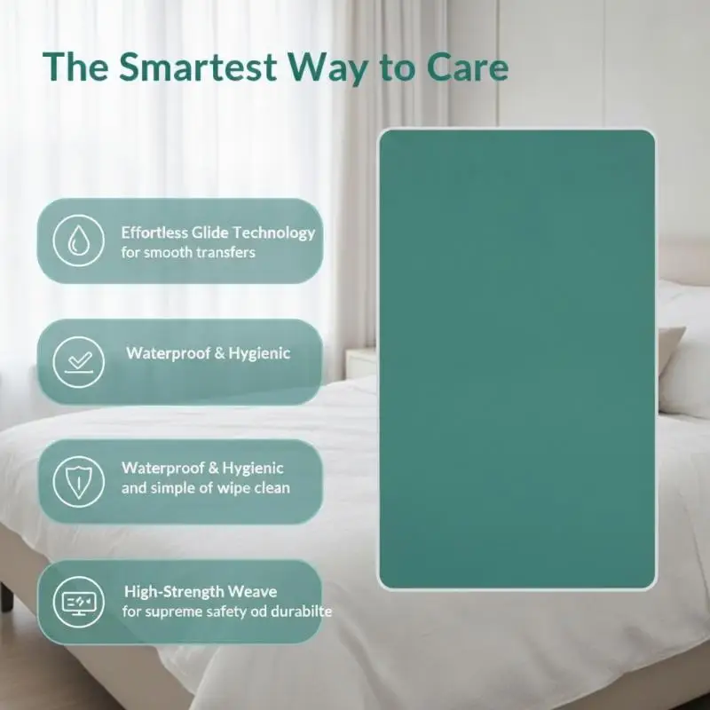 Washable Reusable Slide Sheet For Bedridden Elderly Patient Lifting Repositioning Positioning Bed Transfer Pad Nursing Care Aid