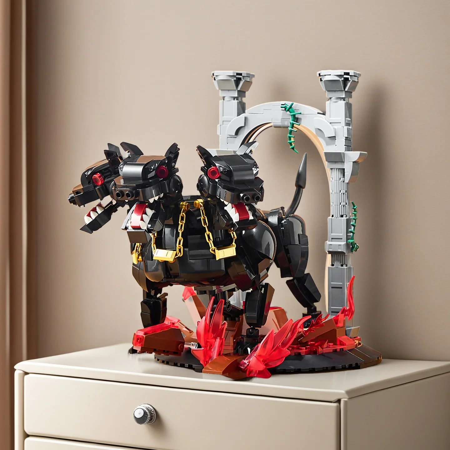 

Model Hell Gate Three-Headed Dog Puzzle Science and Education Building Blocks Assembly Children's Toys Gifts Christmas Birthday‌