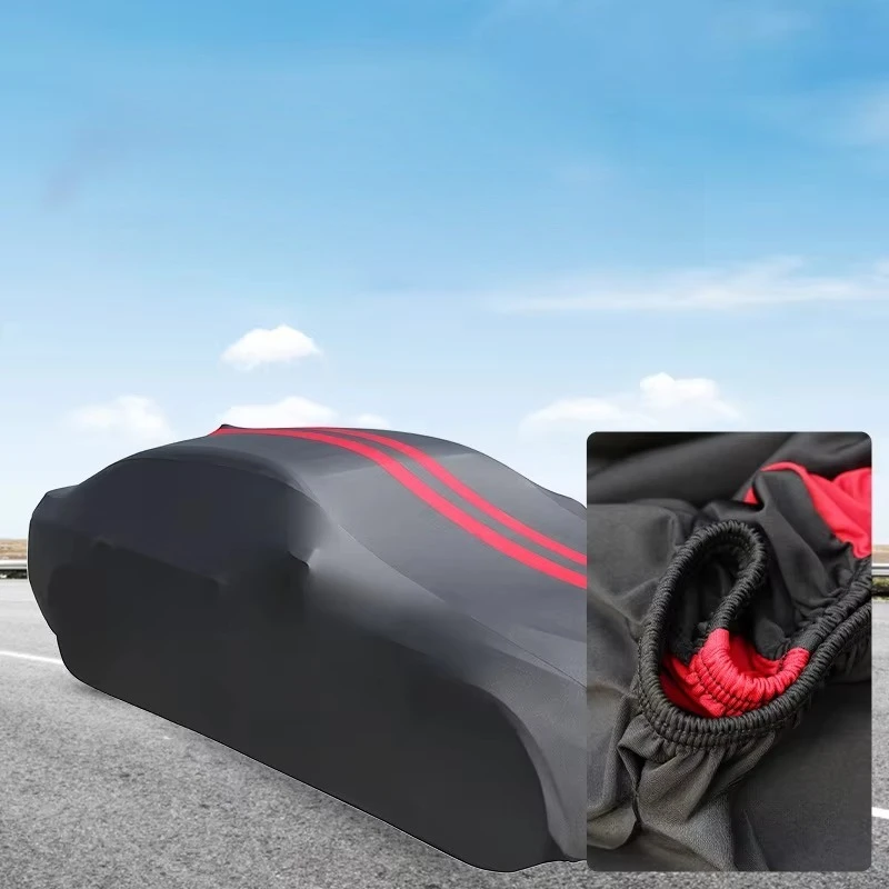 All-Weather Waterproof Breathable Car Cover Oxford Cloth Material Snow Rain Dust & Hail Protection