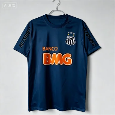 Herren T-Shirt 2026 Sommer Klassisches 11 Nummer Spieler Aufdruck Santossi Baumwolle Fußballtrikot Retro Fußball T-Shirt Herren Damen Kleidung – Detail 6