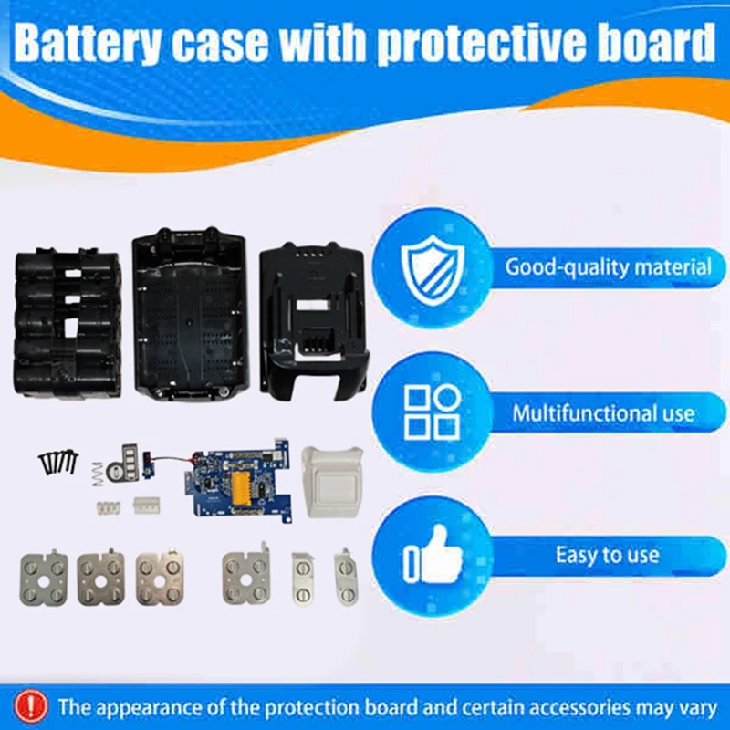 Super Sale 10Core Battery Storage Box Case for Makita BL1860B 18V Power Tools Charging Board Nickel Strips Set Replacement Par
