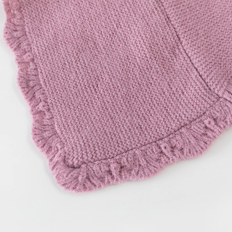 Woman Winter Knitted Lace Ring Scarf Outdoor Warm Turtleneck Neck Warmer Detachable Winter Windproof Triangle Scarf 29*26cm
