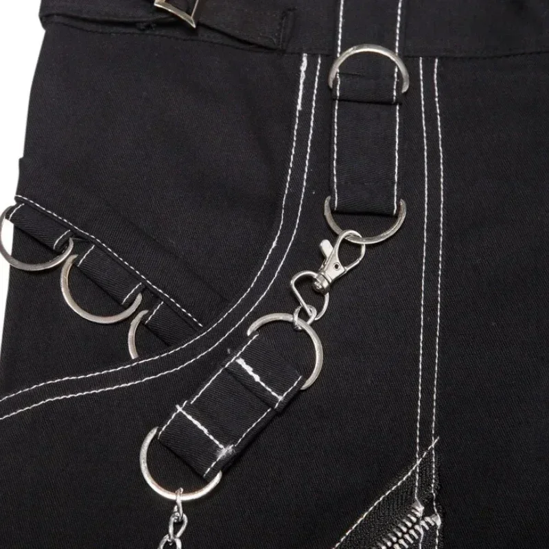 Foreign Trade Personality Casual Trousers Men Gothic Pants Punk Rock Bondage Pants